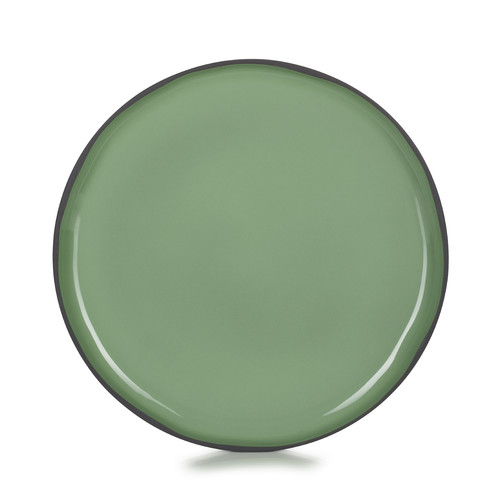 Assiette plate 26cm Caract&egrave;re menthe
